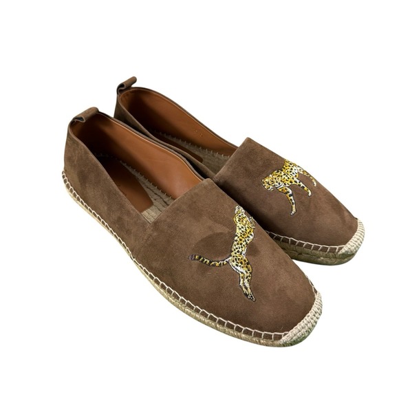 Ralph Lauren Purple Label Bowsworth Espadrille Suede Cheetah Mens Loafer 11D NIB